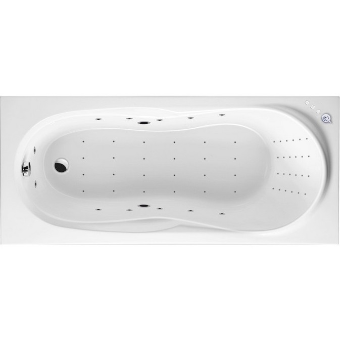Ванна гидромассажная Excellent Sekwana "NANO"  WAEX.SEK17.NANO.CR 170x75 (хром, белый), каркас, слив-перелив